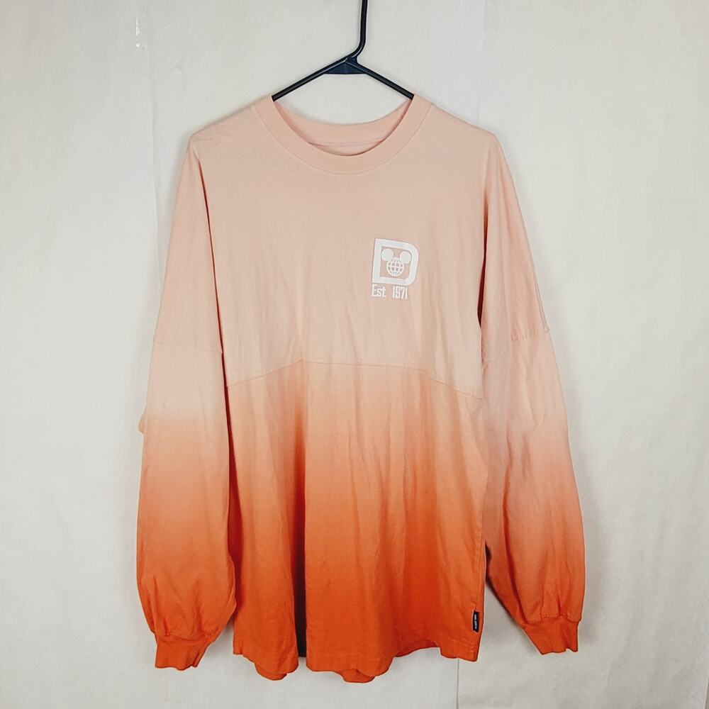 Walt Disney World orange ombre spirit jersey Size large Collector Fangear